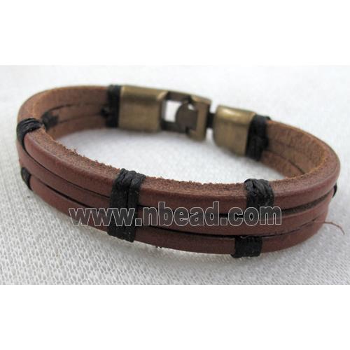 Genuine Leather Bracelet, Mix