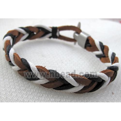 Genuine Leather Bracelet, Mix