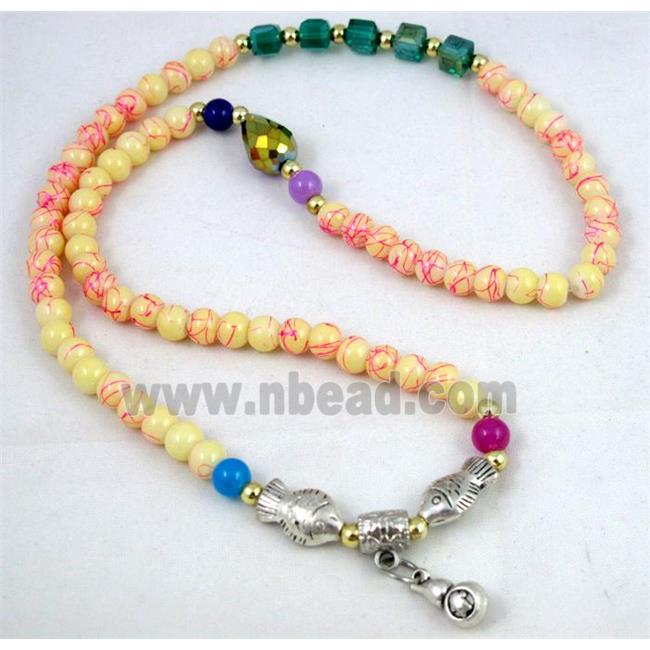 fashion jewelry, glass necklace, bracelet, CCB