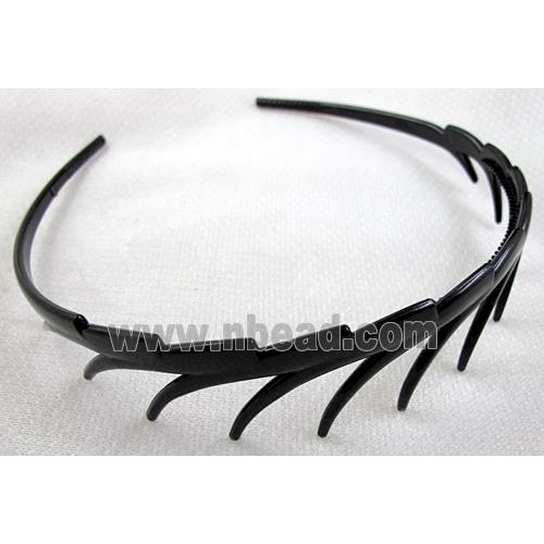 Black Plastic Head Bands