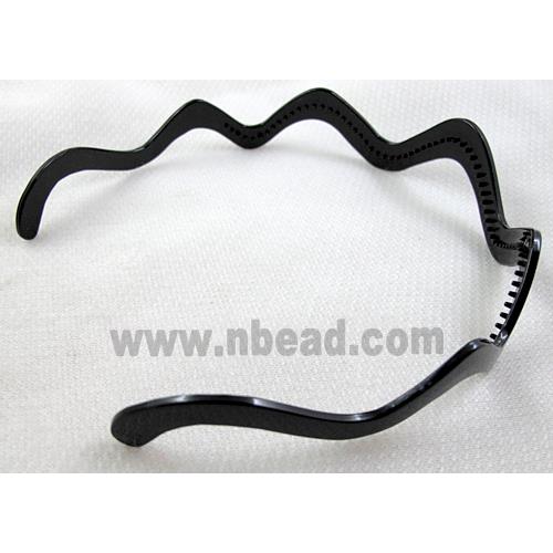 Plastic Head Bands, Black