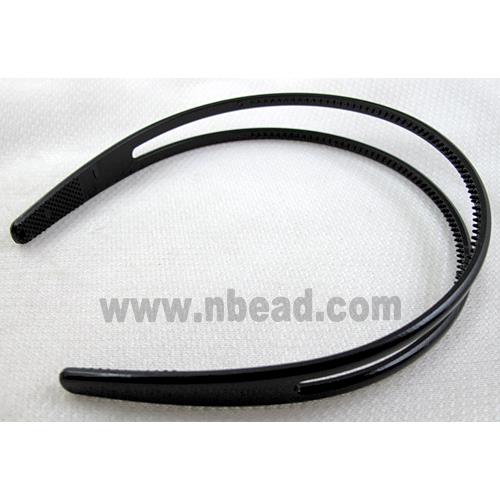 Black Plastic Hair Bands