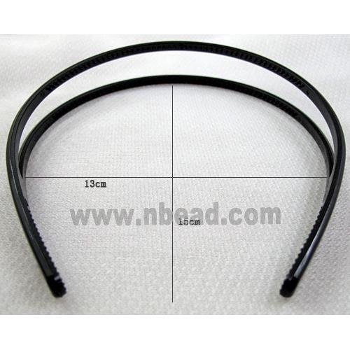 Black Plastic Hair Bands