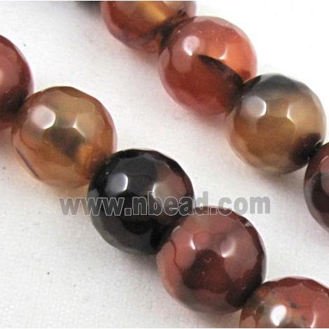 fancy Agate Stone beads, faceted round