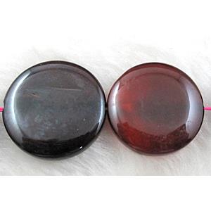 Agate stone beads, coin round