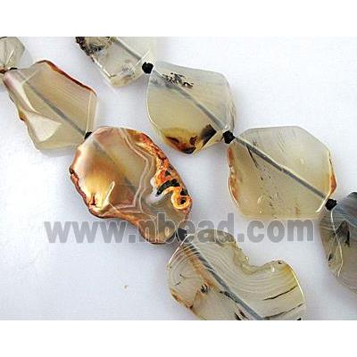 Agate Stone beads, freeform