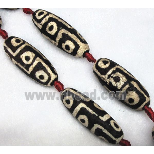 tibetan style agate beads, barrel, rough