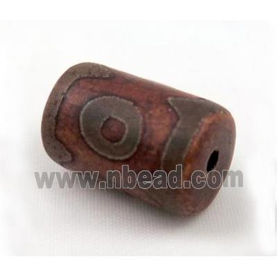 natural tibetan Dzi beads, tube