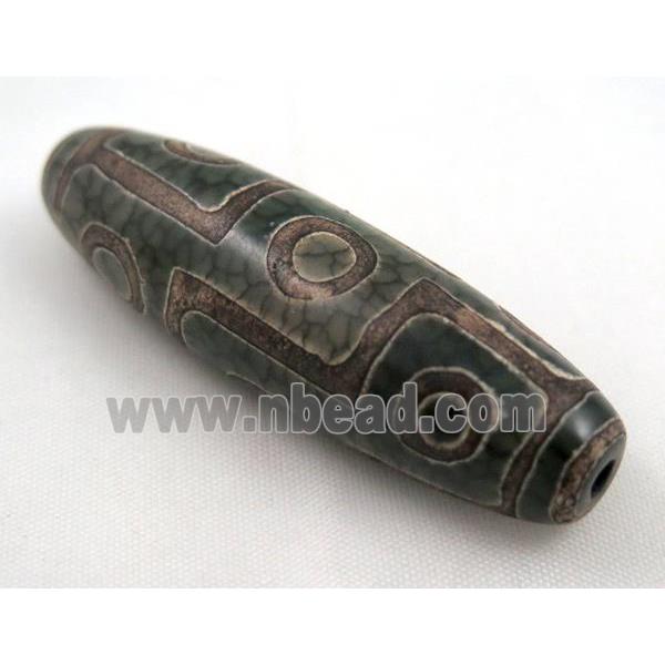 natural tibetan Dzi beads, barrel