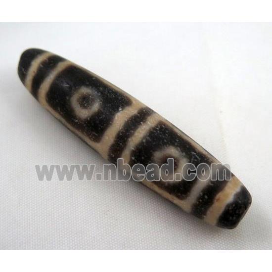 natural tibetan Dzi beads, barrel