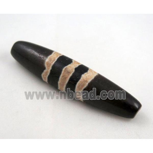 natural tibetan Dzi beads, barrel