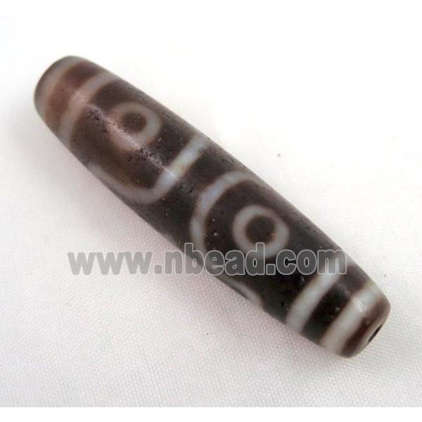 natural tibetan Dzi beads, barrel, antique red