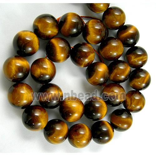 Tiger eye stone beads, A Grade, Round