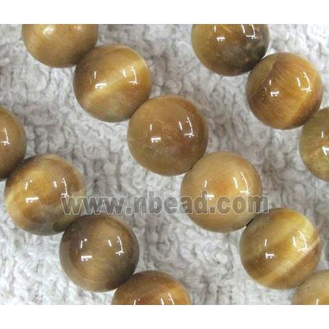 golden Tiger eye beads, A Grade, round