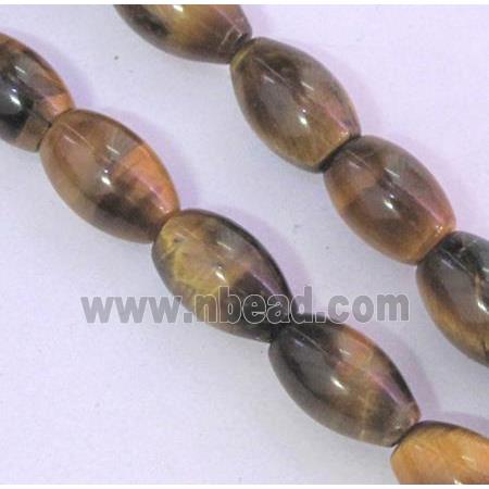 tiger eye bead, barrel