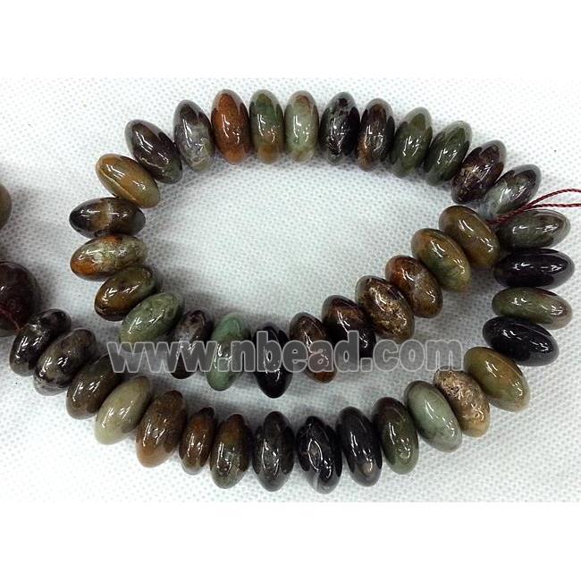 coffee Agate beads, rondelle