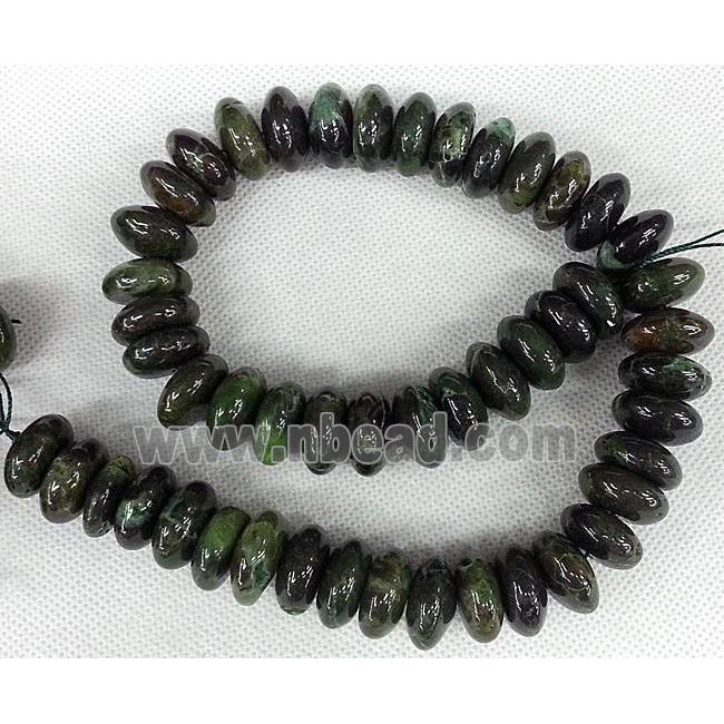 darkgreen Agate beads, rondelle