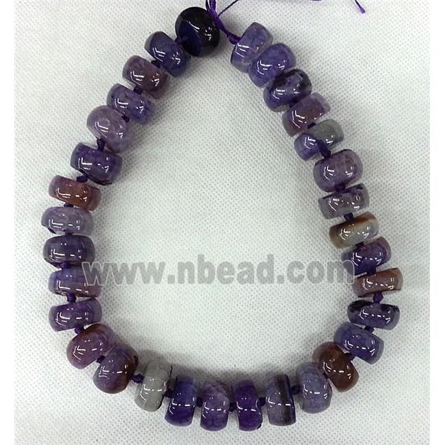 purple Agate heishi beads