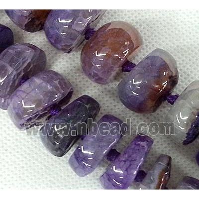 purple Agate heishi beads