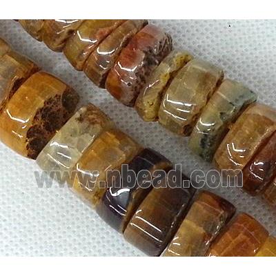 yellow Agate heishi beads