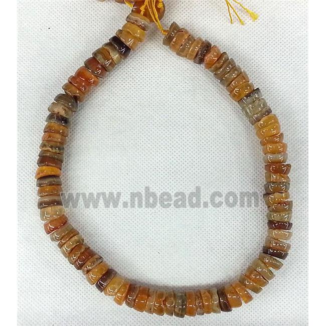 yellow Agate heishi beads