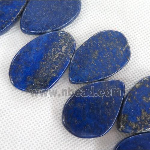 lapis lazuli bead for necklace, teardrop