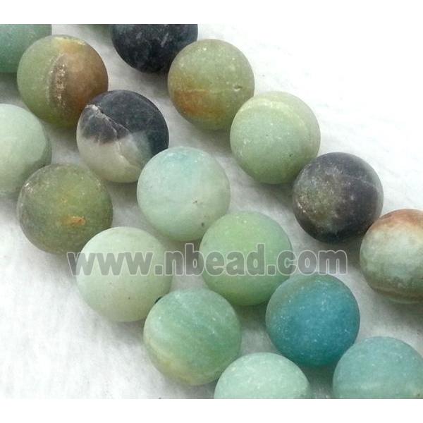 round matte Amazonite Beads