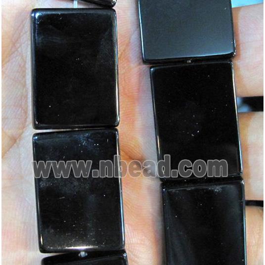 natural onyx bead, rectangle, A-grade