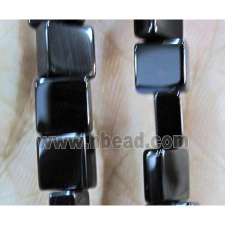 natural onyx bead, square, A-grade