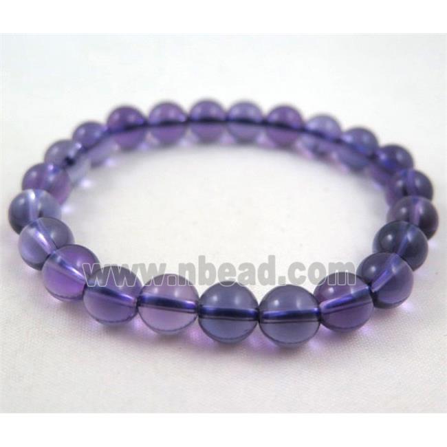 amethyst bracelect, AA grade, round