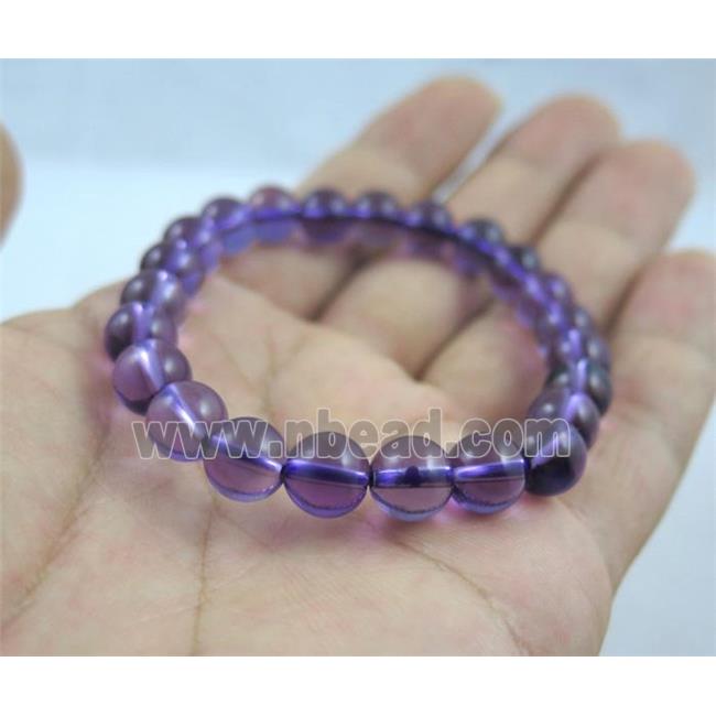 amethyst bracelect, AA grade, round