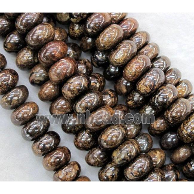 Bronzite Stone Beads, rondelle