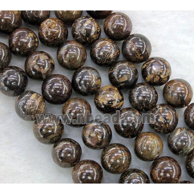 round Bronzite Beads