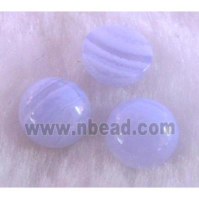 blue lace agate cabochon, round