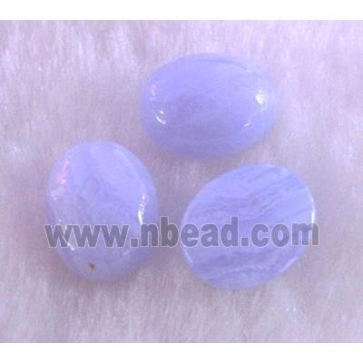 blue lace agate cabochon, oval