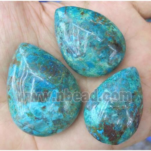 chrysocolla cabochon, mixed shape