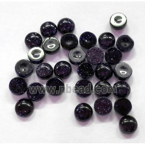 Blue SandStone cabochon, round