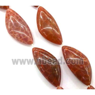 ruby fire Agate beads, erose, grade A