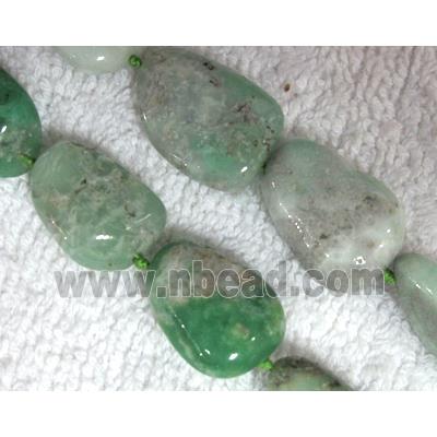 natural Chrysoprase bead, freeform