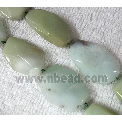 natural Chrysoprase bead, freeform