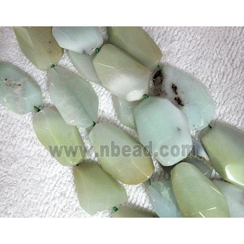 natural Chrysoprase bead, freeform