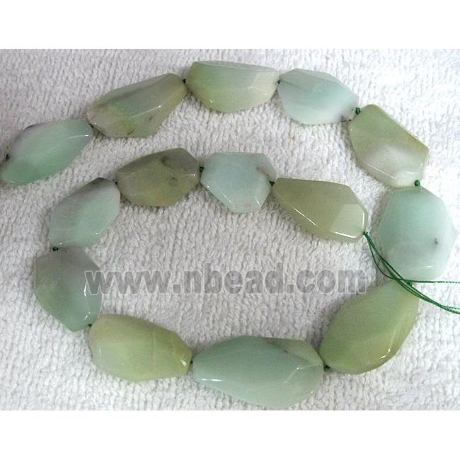 natural Chrysoprase bead, freeform