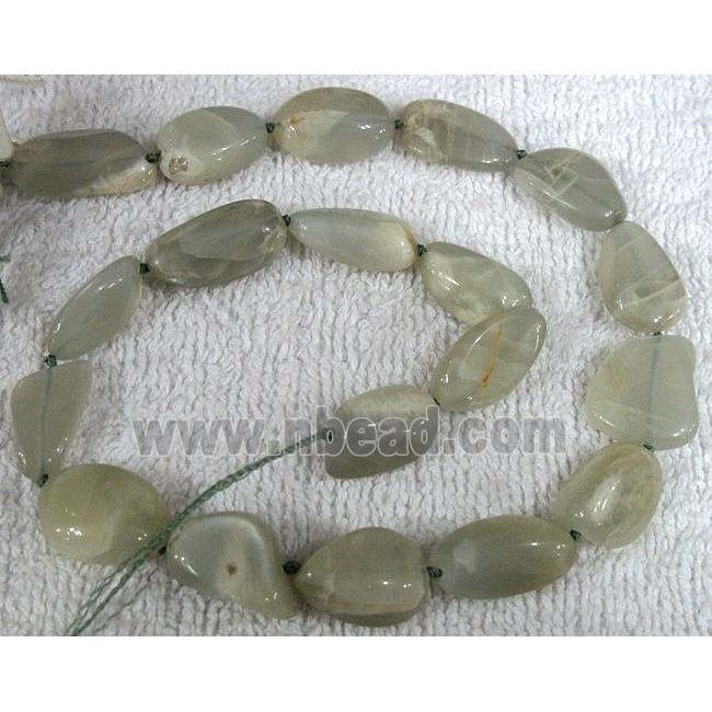 Natural moonstone bead, freeform