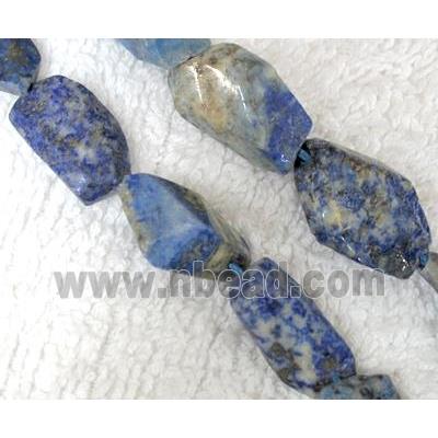 Natural lapis lazuli bead, freeform