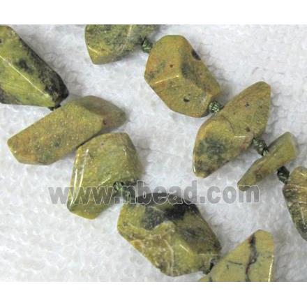 chrysoprase beads, chips