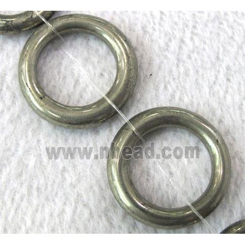 natural Pyrite Beads, ring