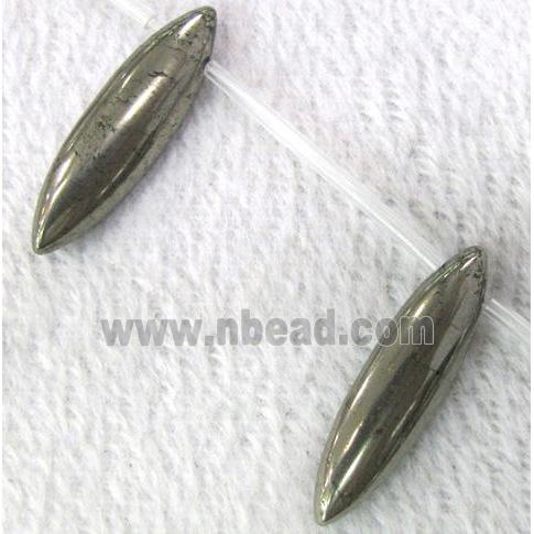 natural Pyrite Beads, horse eye