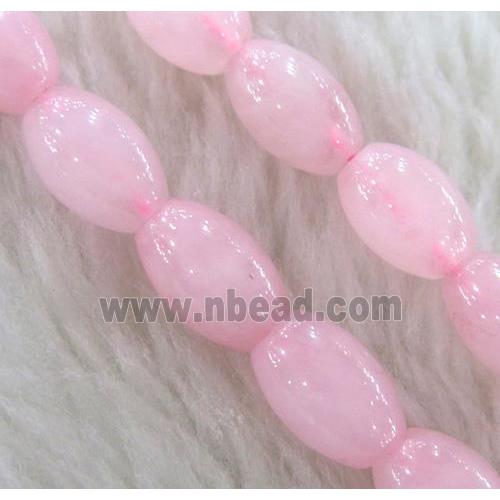 Rose Quartz bead, barrel