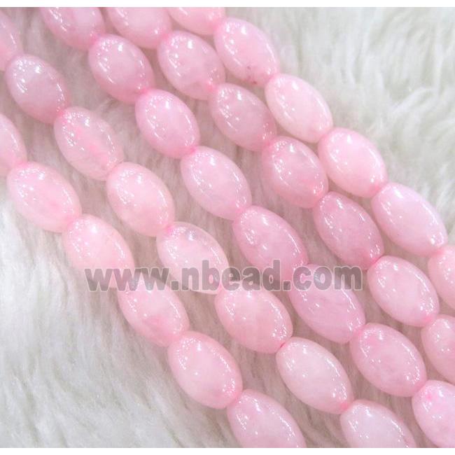 Rose Quartz bead, barrel