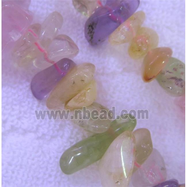 mixed gemstone beads, freeform